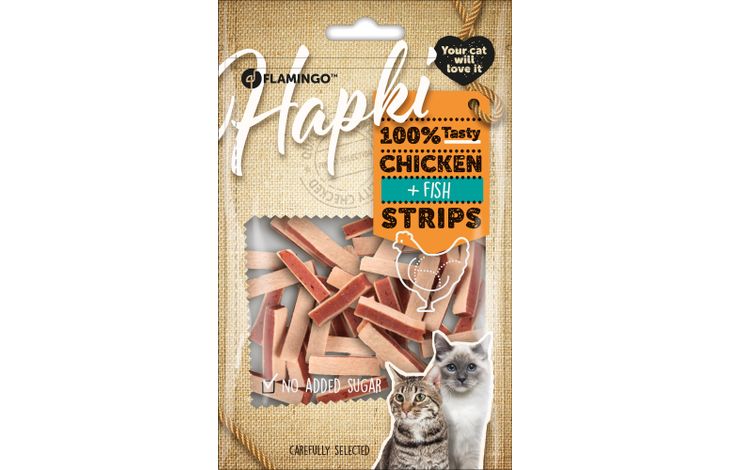 Flamingo Snack Hapki Strips met kip & Vis 