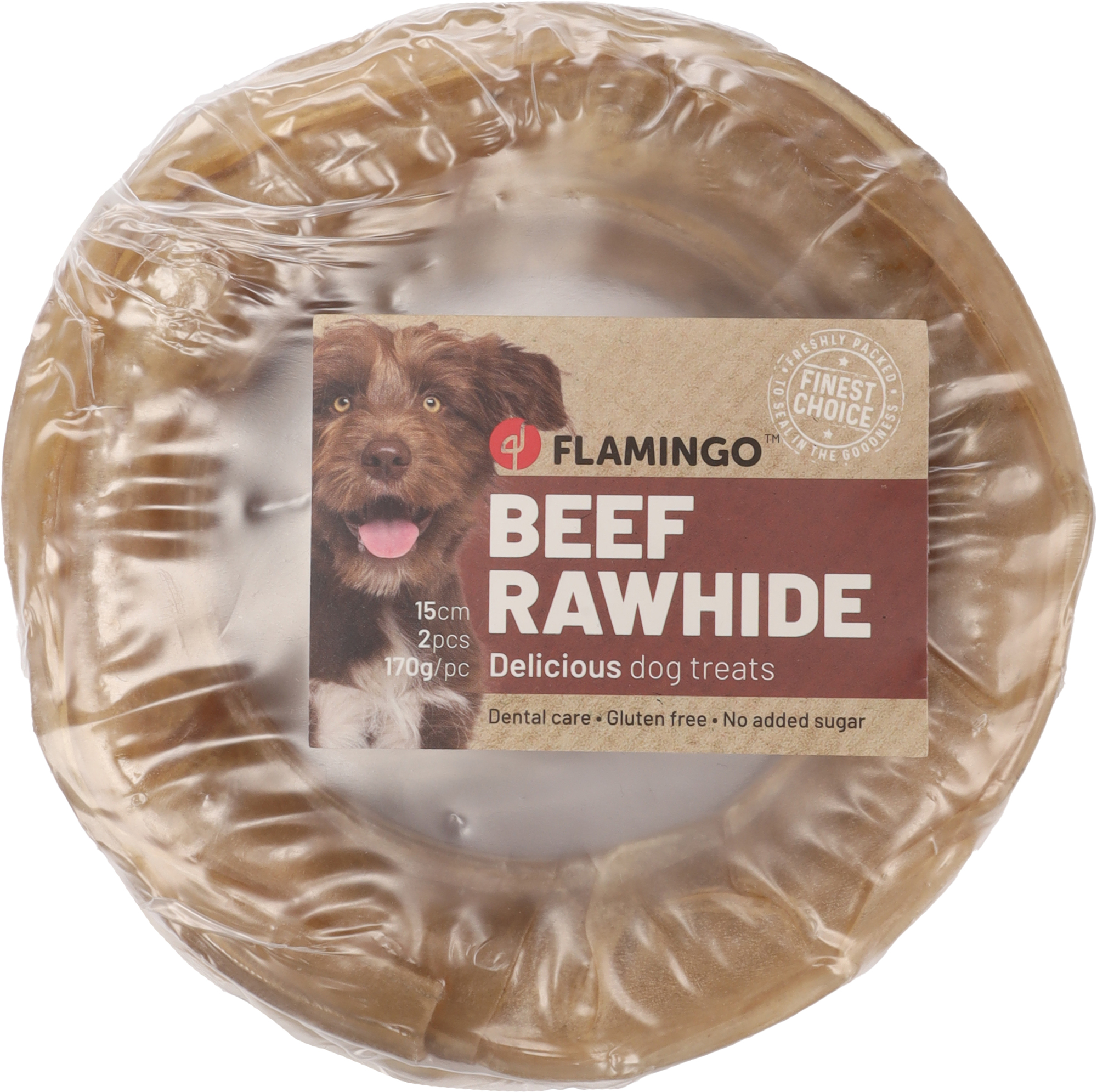 Flamingo Snacks R'Hide Ring  15cm 170gr / 2 pcs 340gr