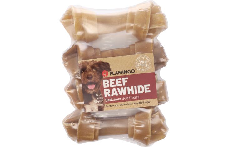 Flamingo Snacks R'Hide Knotted Bone  12cm 45gr / 4 pcs 180gr