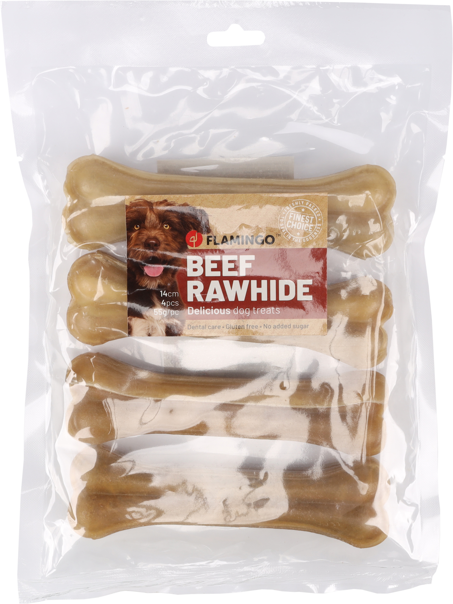 Flamingo Snacks R'Hide Bone  14cm 55gr / 4 pcs 220gr