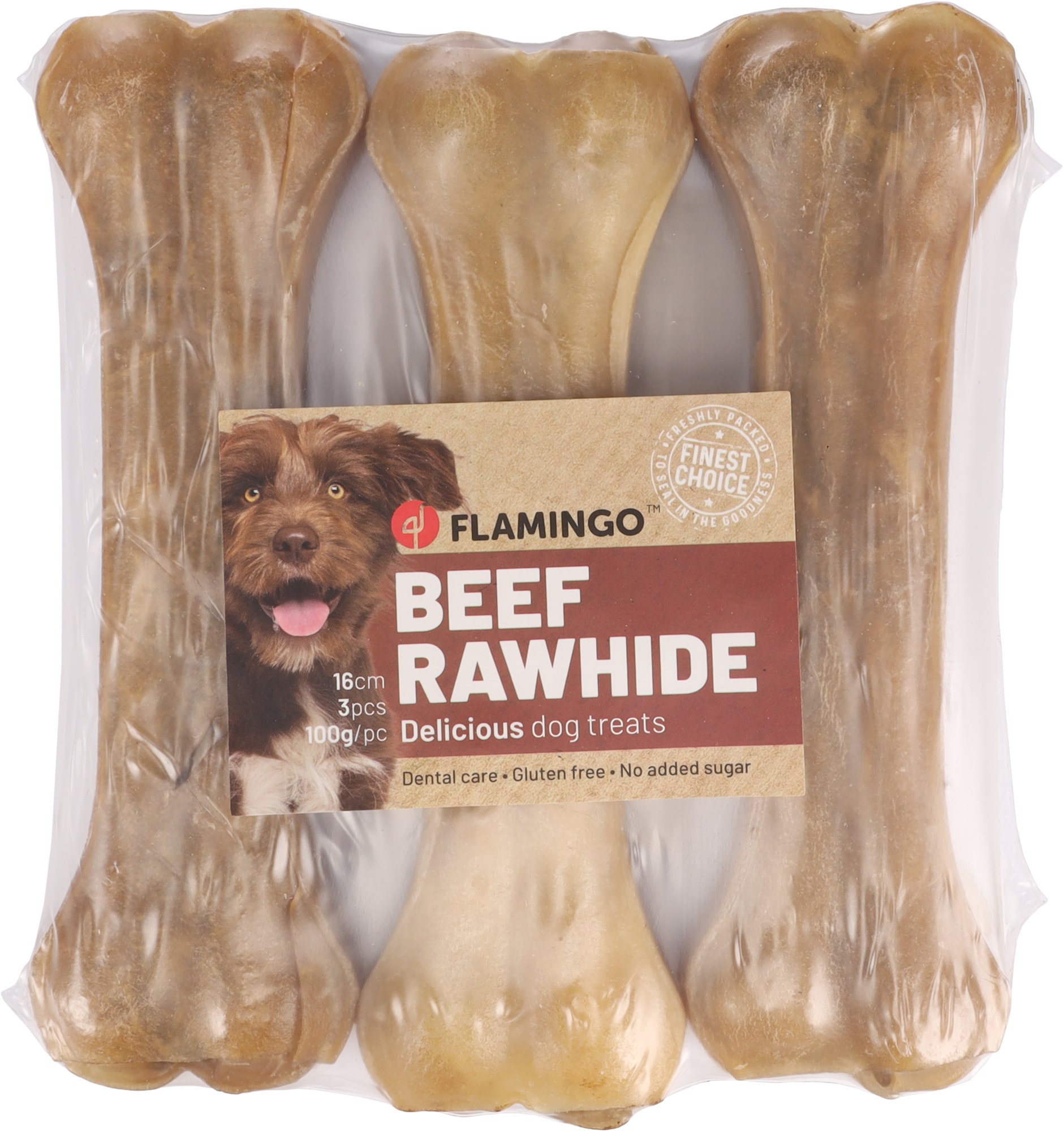 Flamingo Snacks R'Hide Bone  16cm 100gr / 3 pcs 300gr