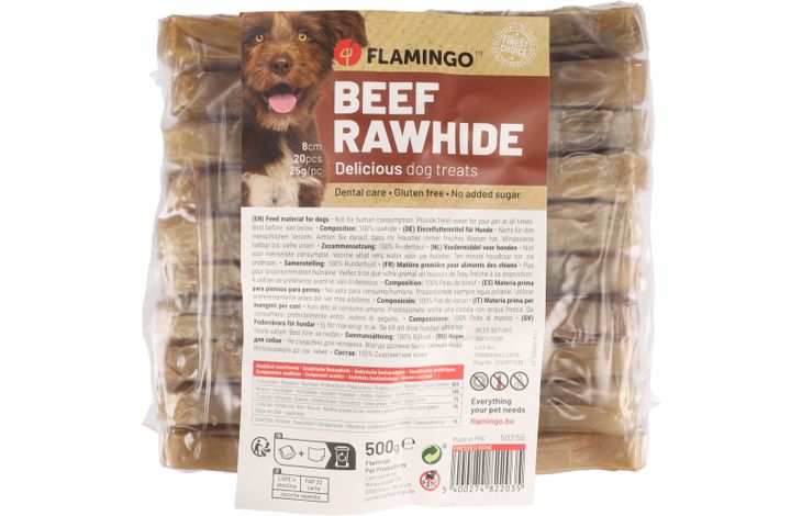 Flamingo Snack R'Hide Been  8cm 25gr / 20 st 500gr