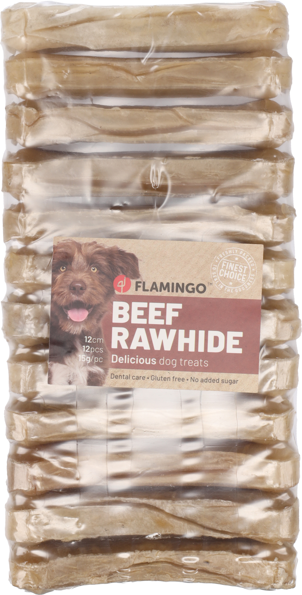 Flamingo Snack R'Hide Been  12cm 50gr / 12 st 600gr