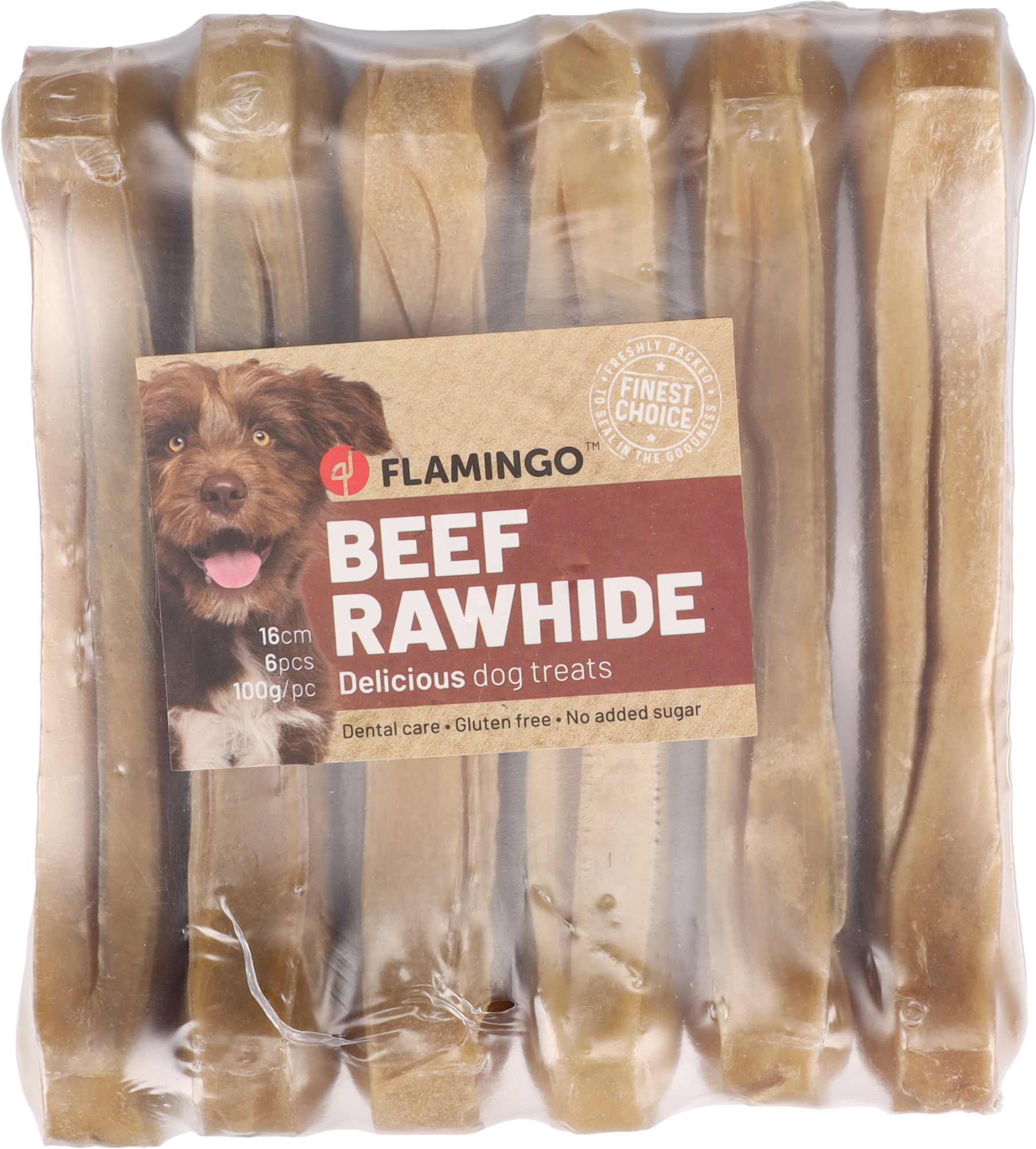 Flamingo Snacks R'Hide Bone  16cm 100gr / 6 pcs 600gr