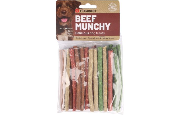 Flamingo Snacks R'Hide Munchy Zigarrette Mischung 12cm 8g / 25 st 200g
