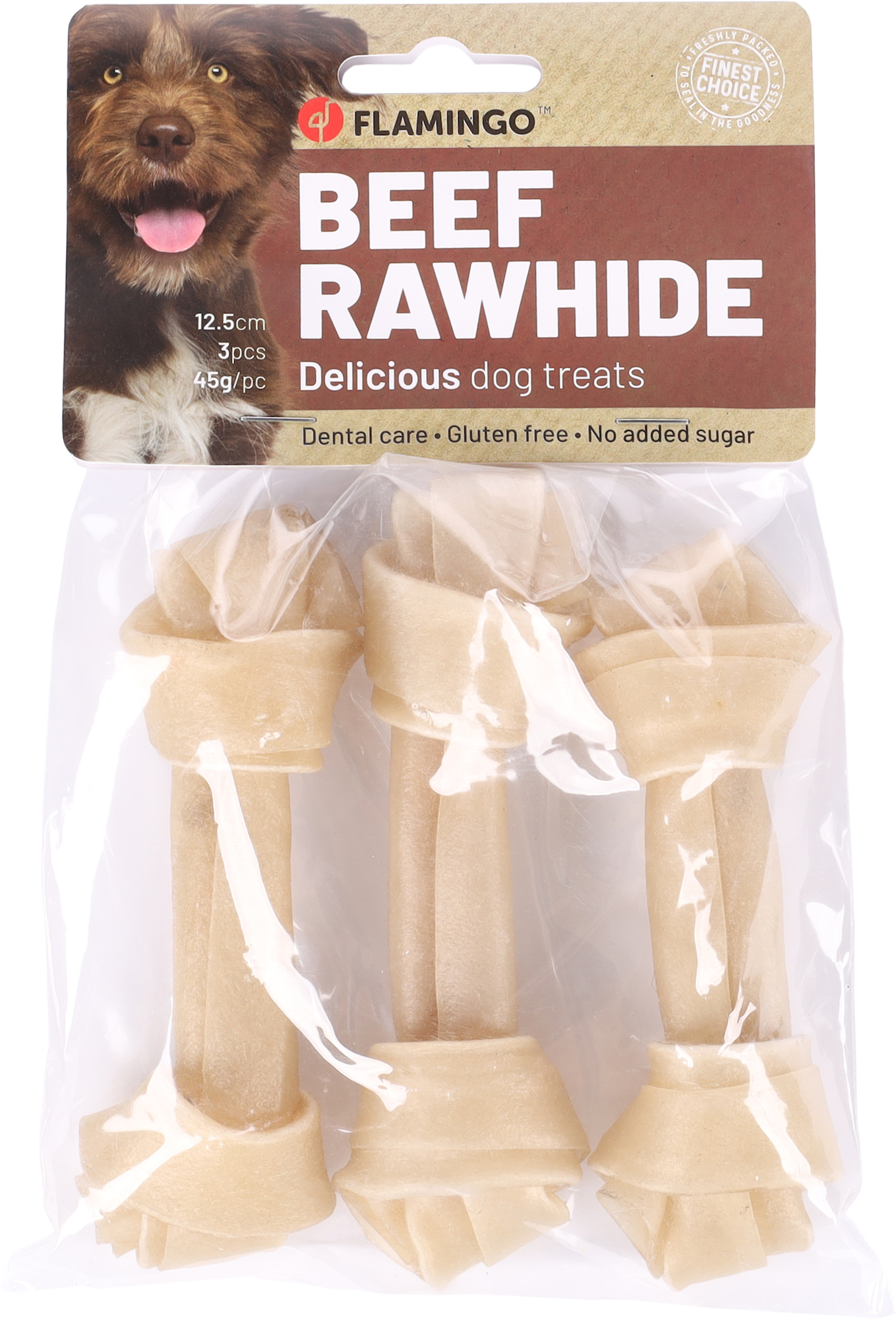 Flamingo Snacks R'Hide Premium Knotted Bone  12,5cm 45gr / 3 pcs 135gr