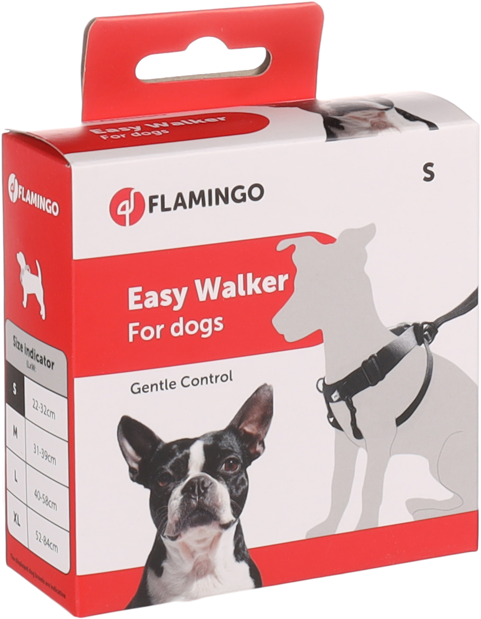 Flamingo Harnas Easy Walker Zwart