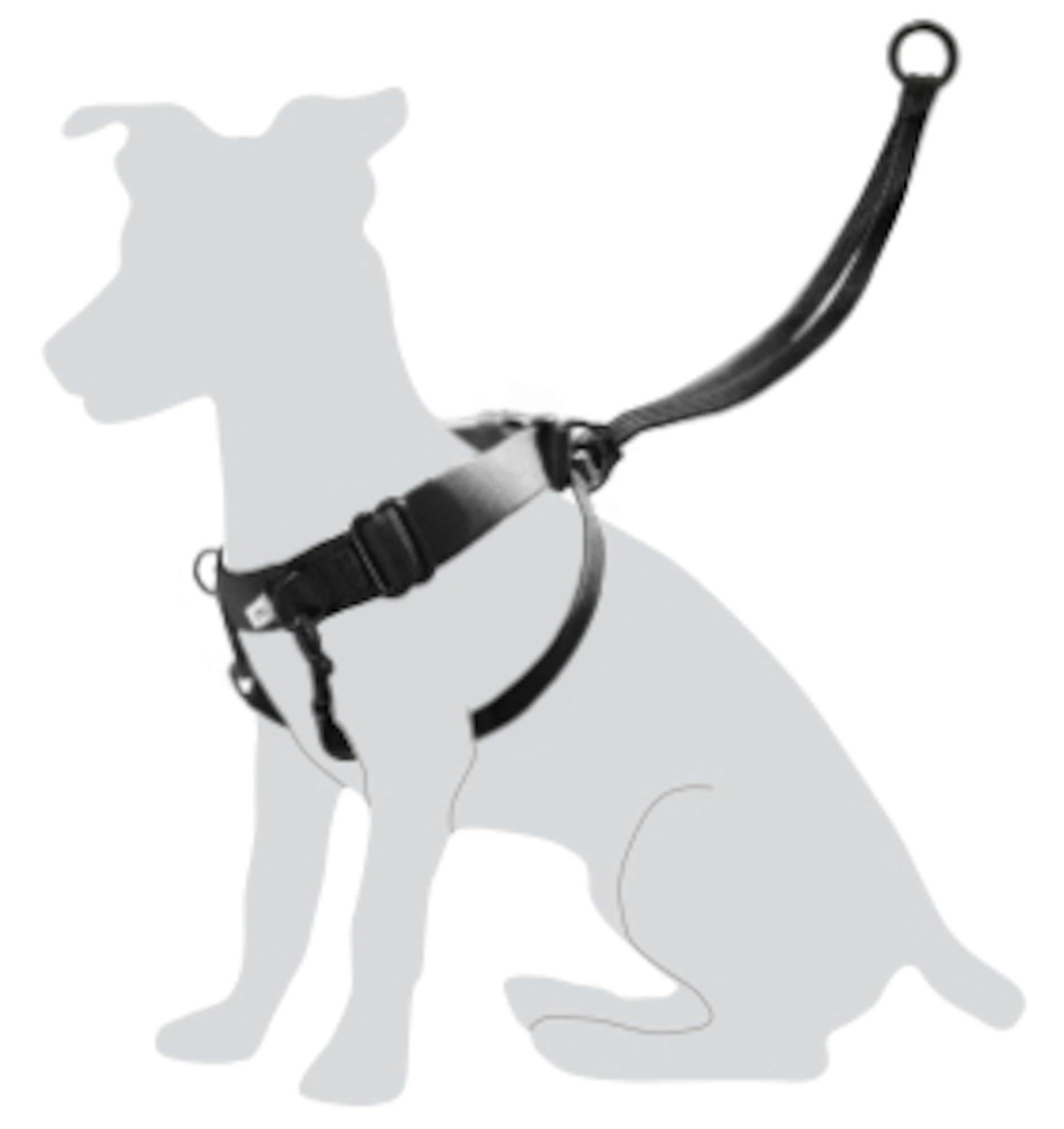 Flamingo Harnais Easy Walker Noir