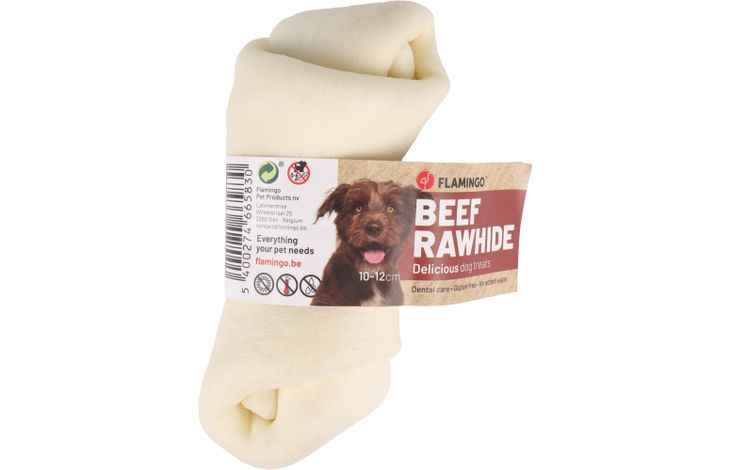 Flamingo Snack R'Hide Texas Geknoopt Been Wit 10-12cm 50-60gr
