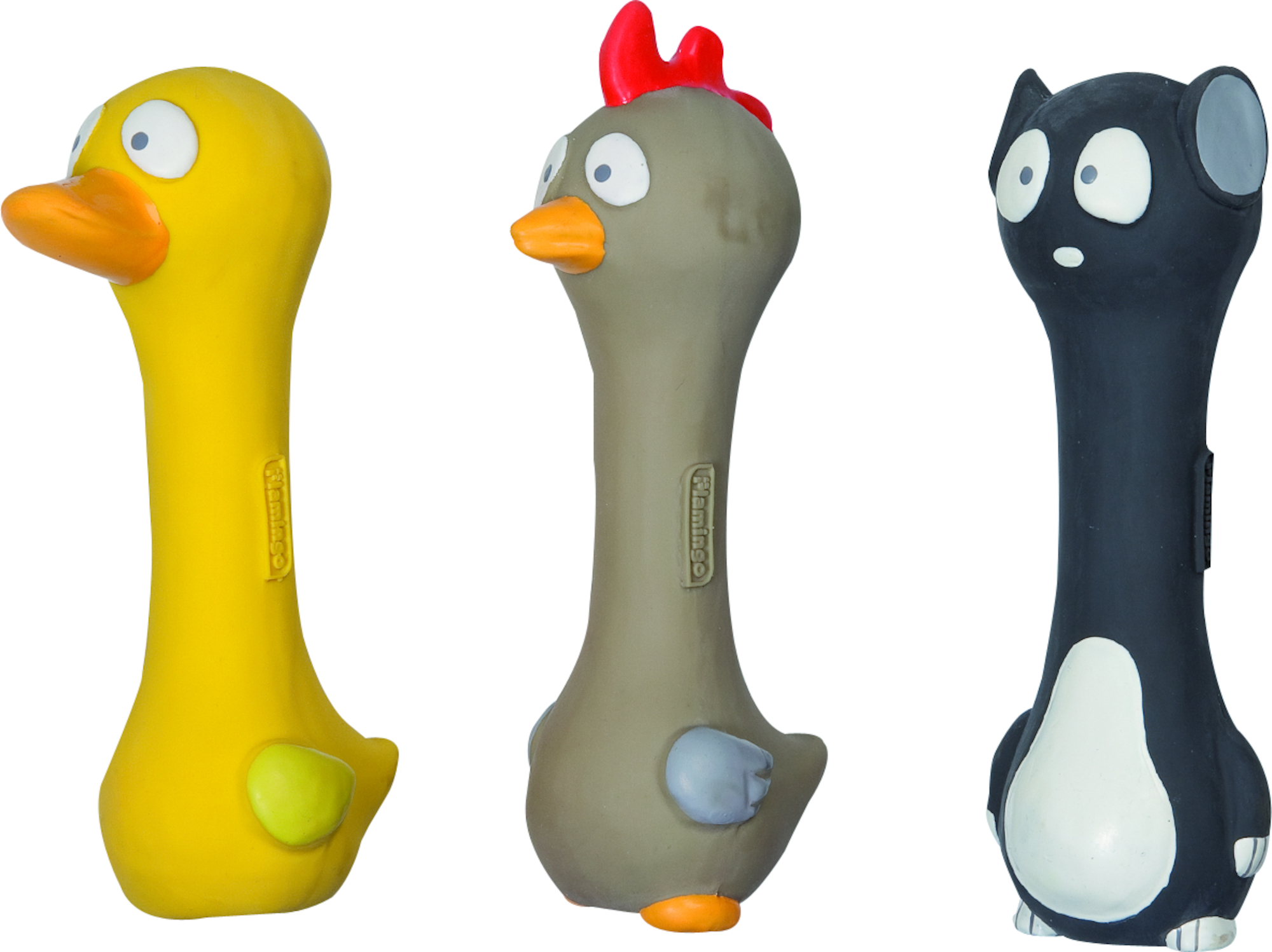 Flamingo Jouet Shaun Poule & Canard & Chat Plusieurs couleurs