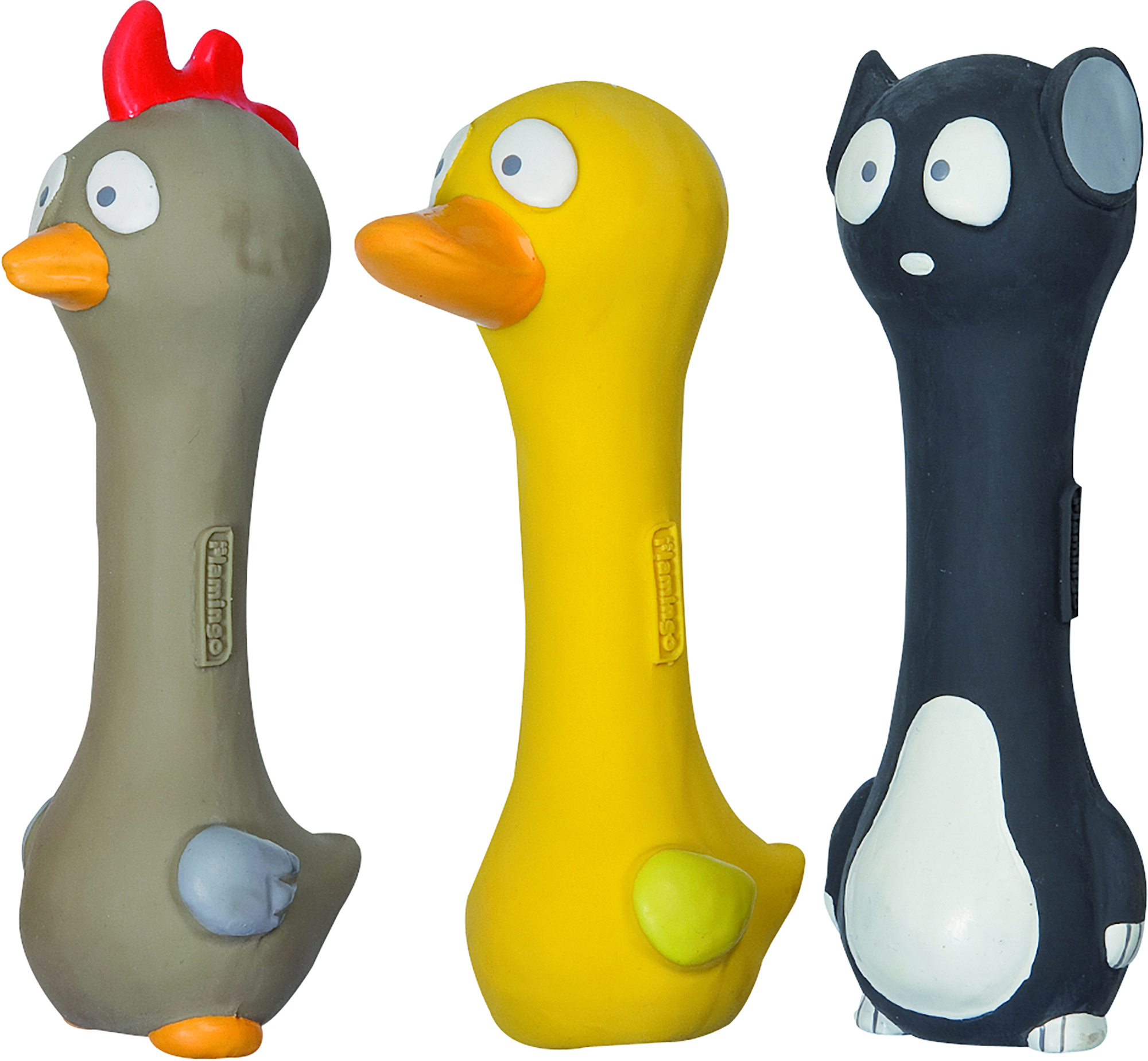 Flamingo Jouet Shaun Poule & Canard & Chat Plusieurs couleurs