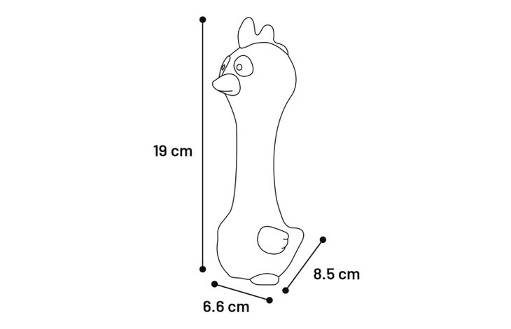 Flamingo Jouet Shaun Poule & Canard & Chat Plusieurs couleurs