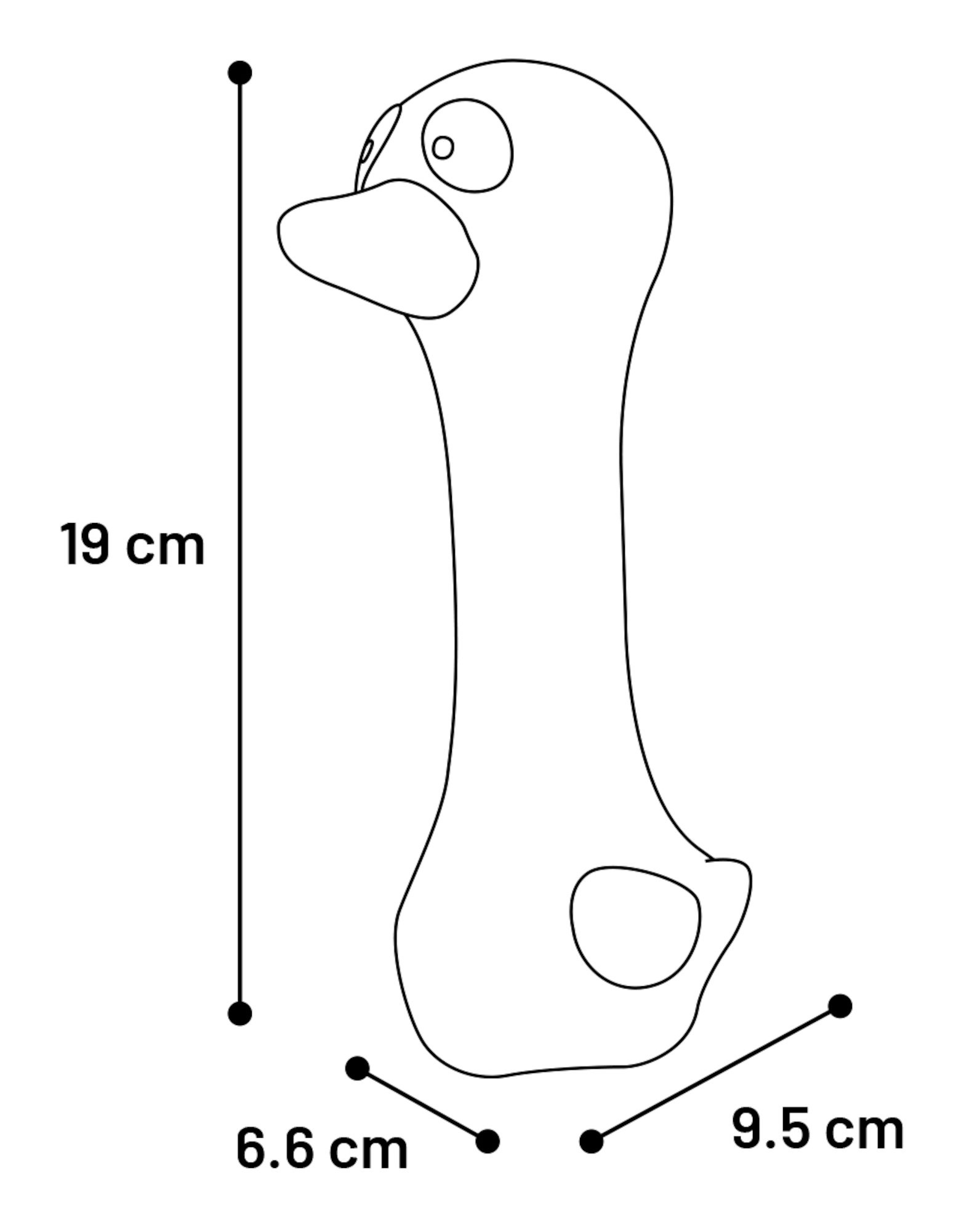 Flamingo Jouet Shaun Poule & Canard & Chat Plusieurs couleurs