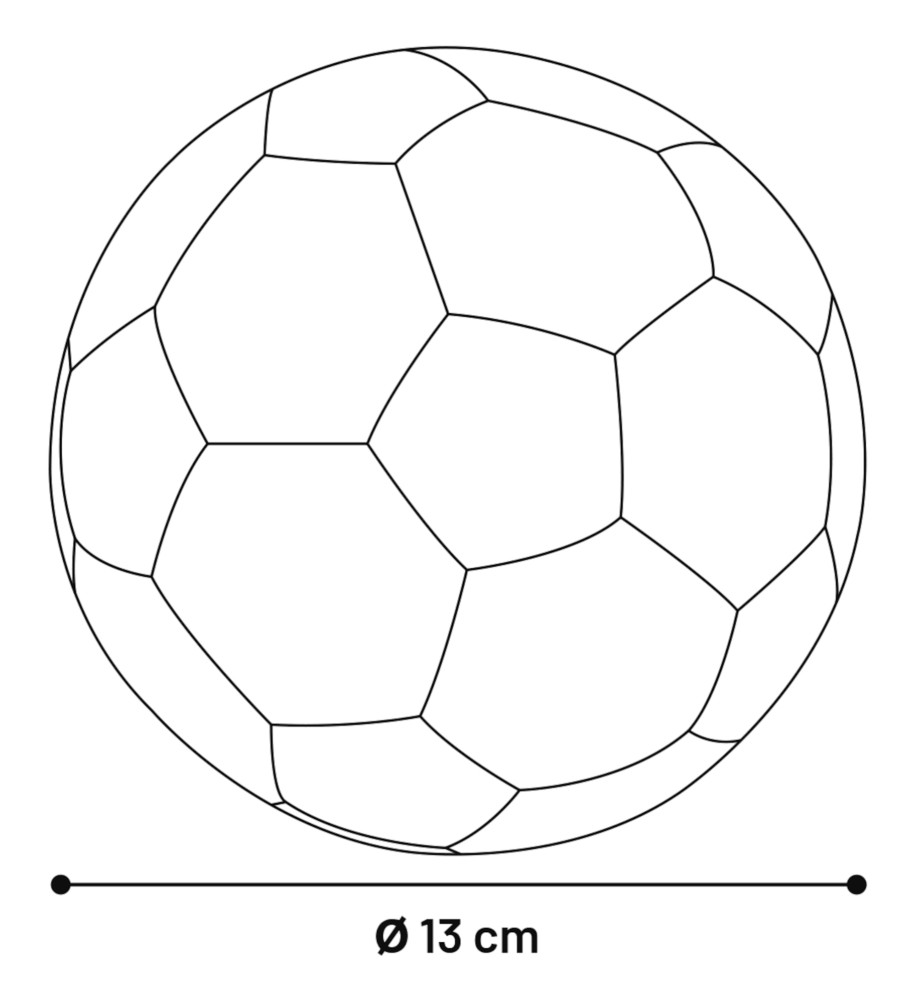 Flamingo Speelgoed Novu Voetbal Wit & Zwart