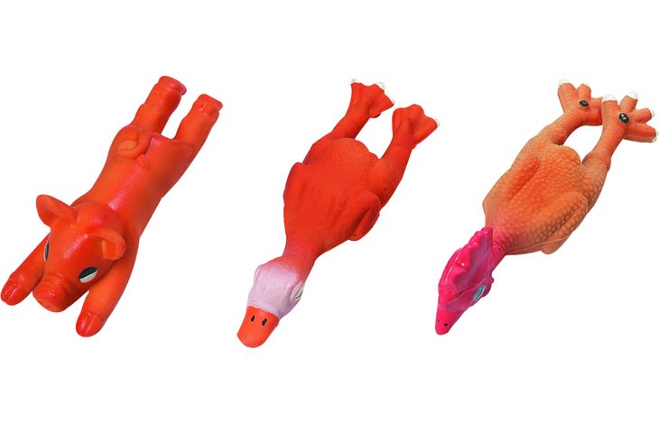 Flamingo Toy Puck Pig & Duck & Chicken Orange