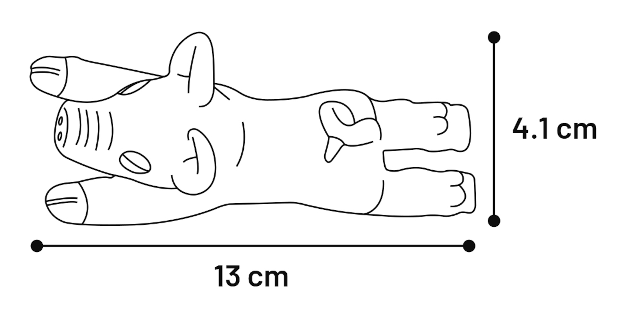 Flamingo Toy Puck Pig & Duck & Chicken Orange