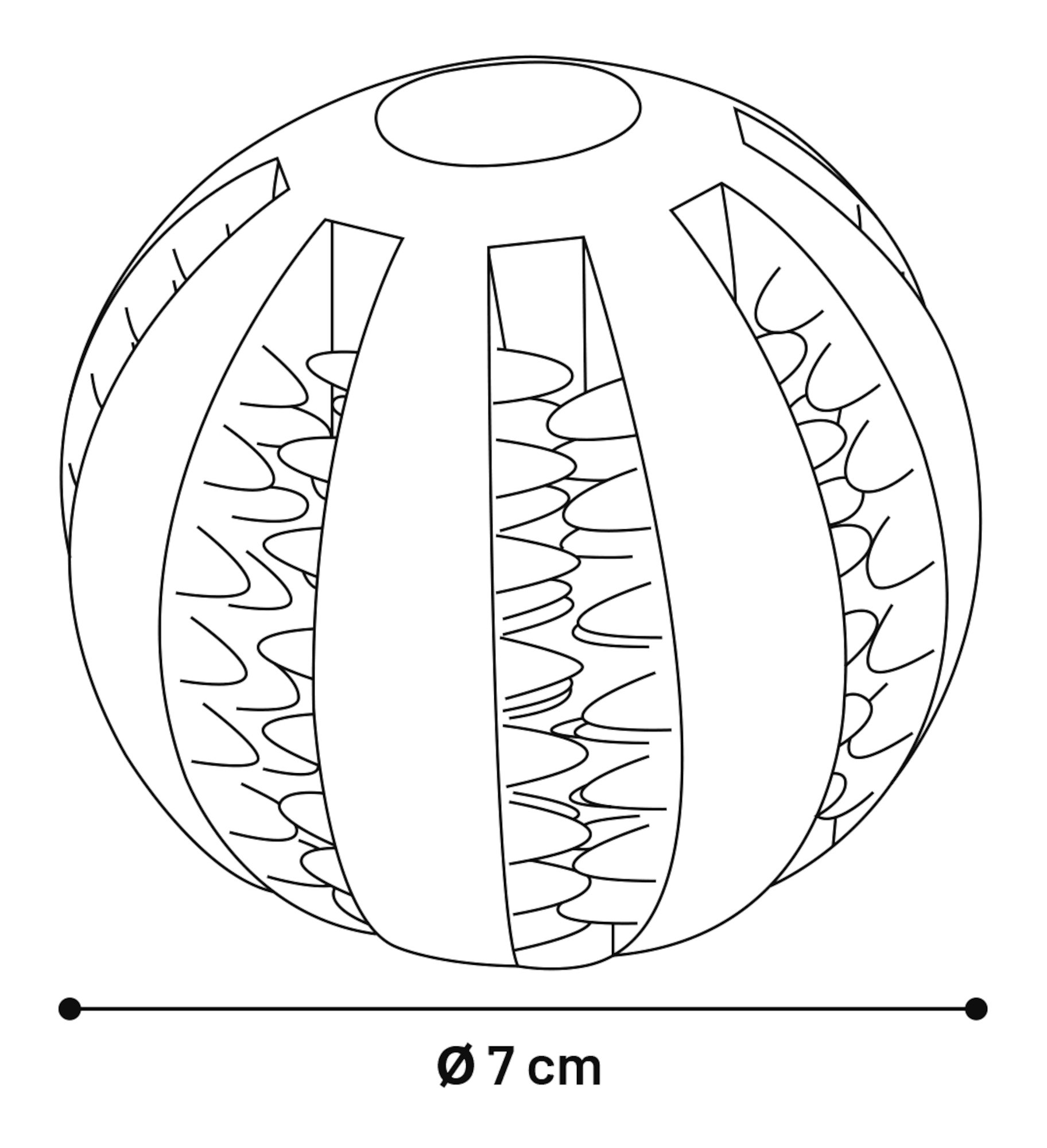 Flamingo Speelgoed Downu Bal met muntsmaak