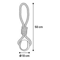 Flamingo Jouet Charlie Corde à tirer & Balle de tennis Twist Vert