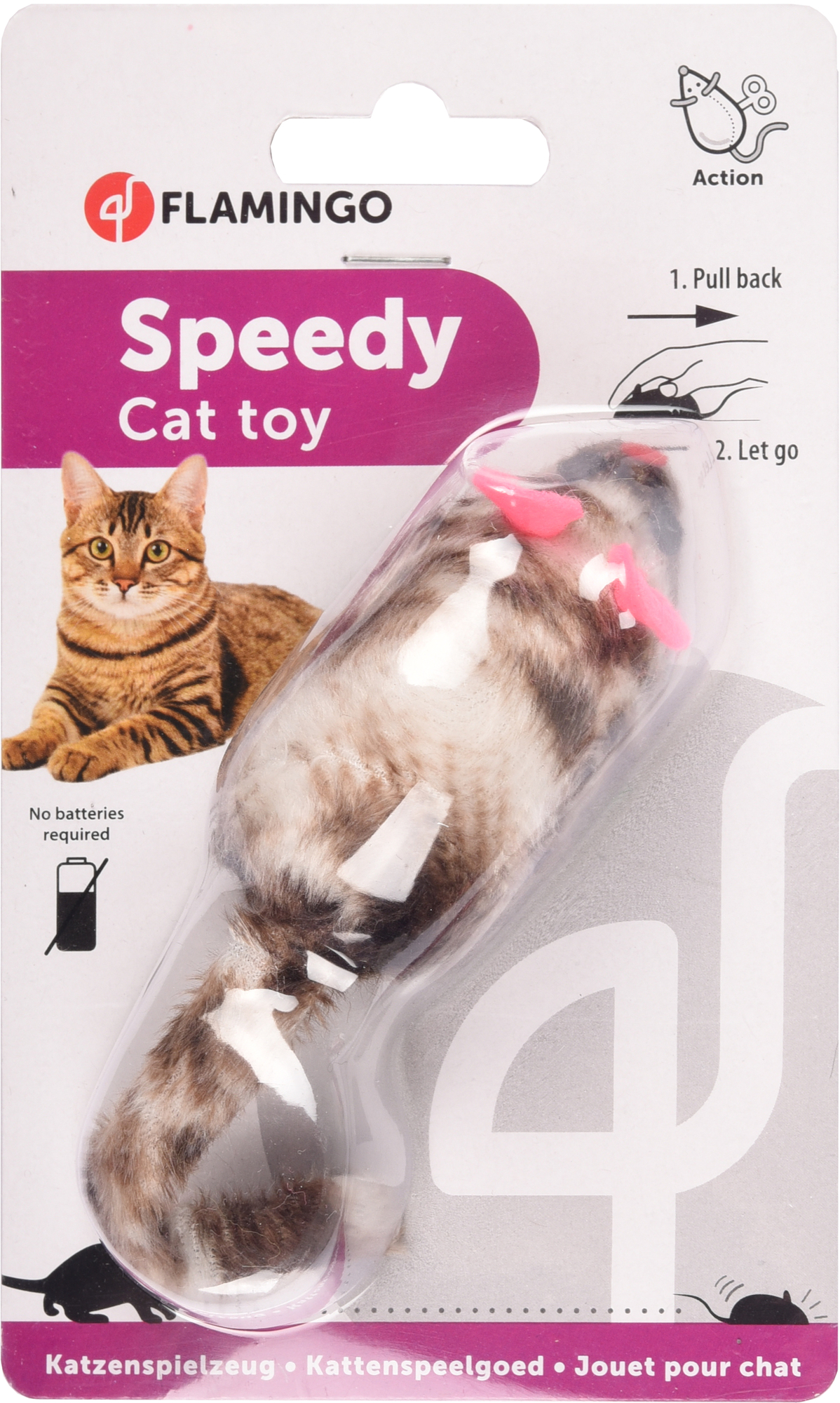 Flamingo Toy Speedy Mouse Brown