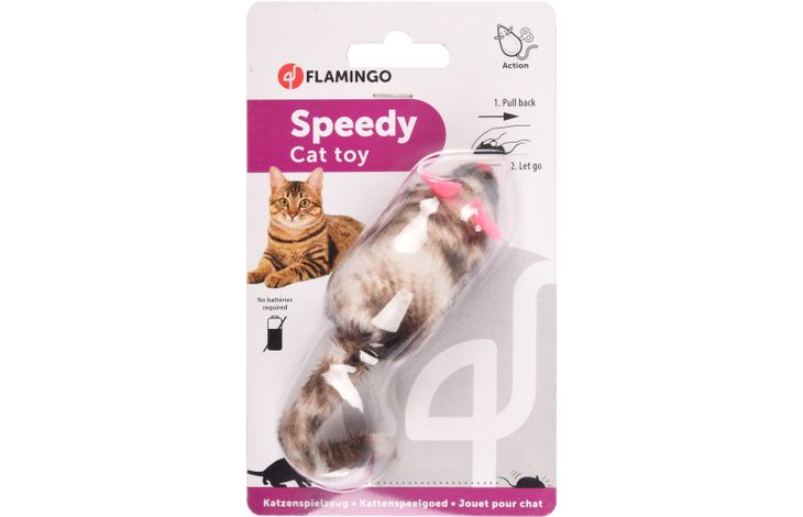 Flamingo Toy Speedy Mouse Brown