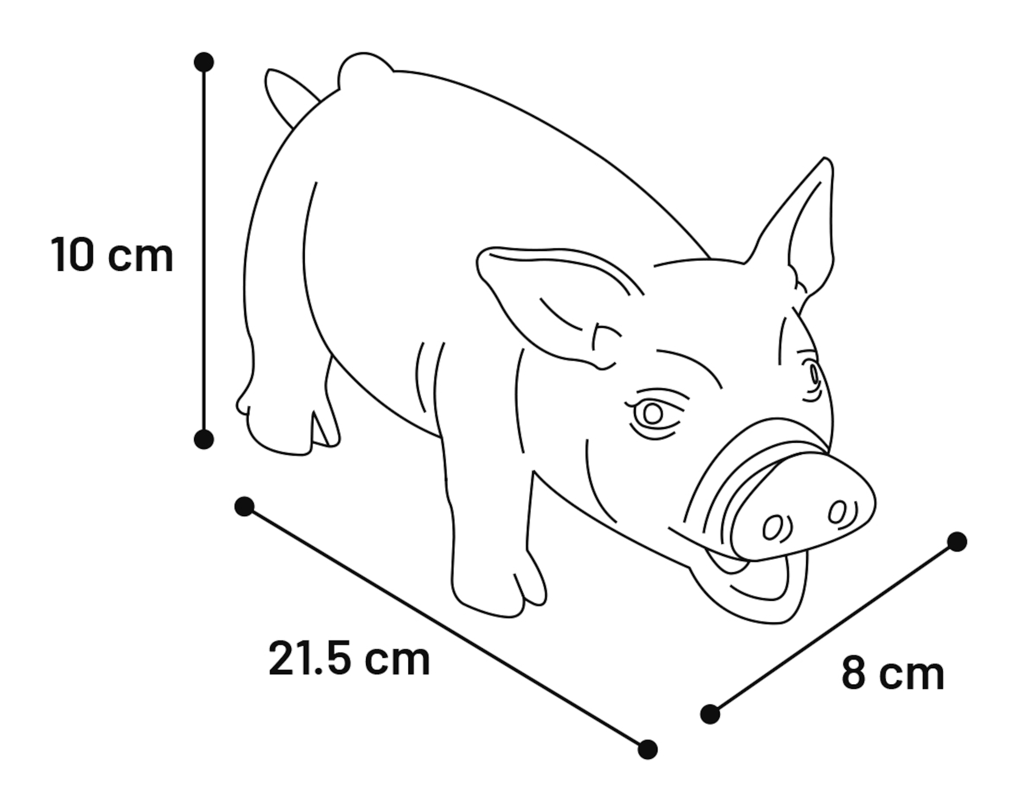 Flamingo Toy Wolva Pig Orange