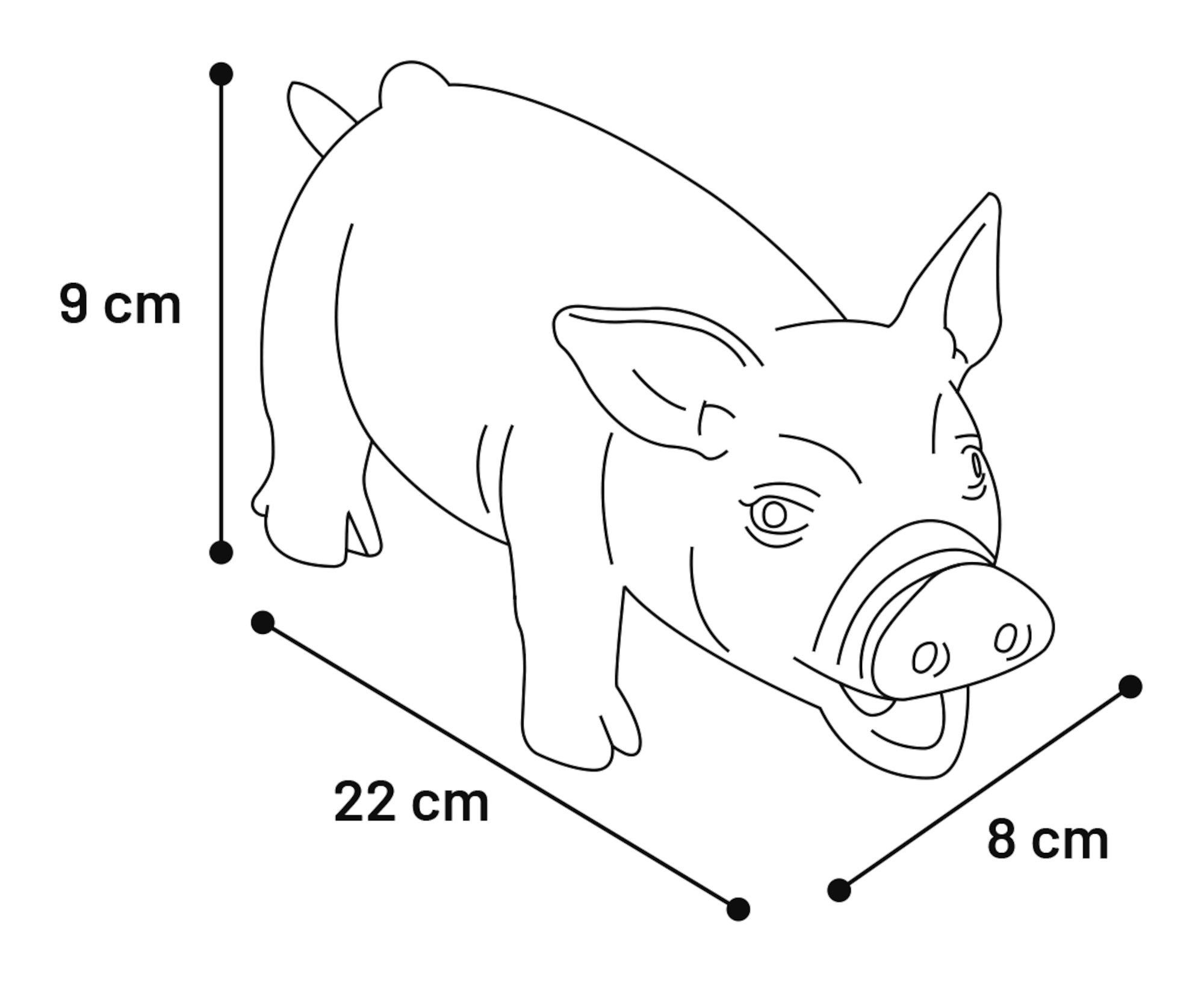Flamingo Jouet Wolva Cochon Pourpre