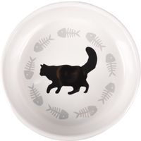 Flamingo Eet- en drinkpot Cats Rond Wit