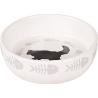 Flamingo Eet- en drinkpot Cats Rond Wit