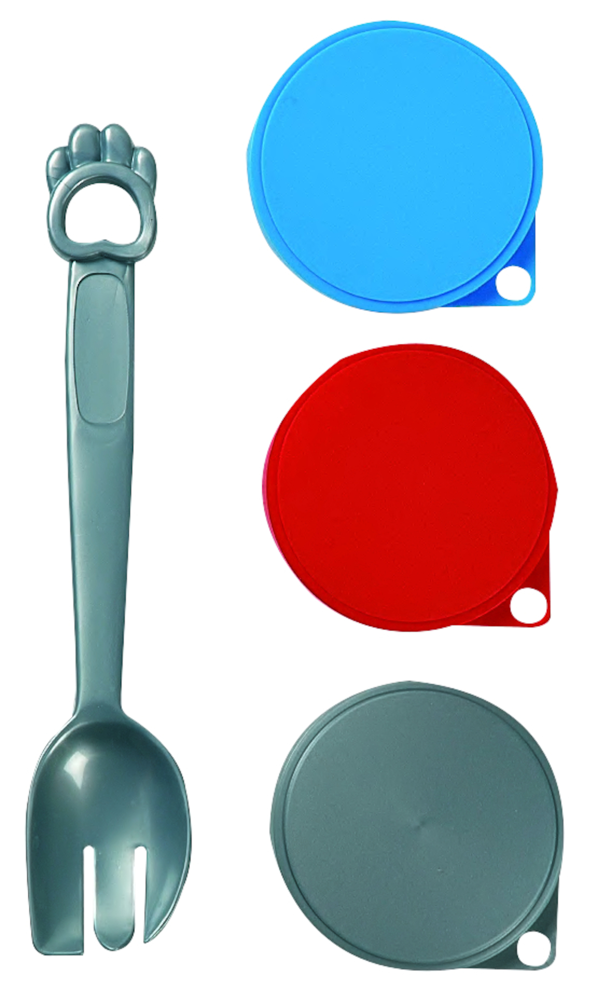 Flamingo Couvercle et cuillère Reese Bleu & Gris & Rouge