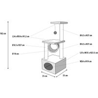 Flamingo Scratching tree  Kangri 5 Blue & Beige