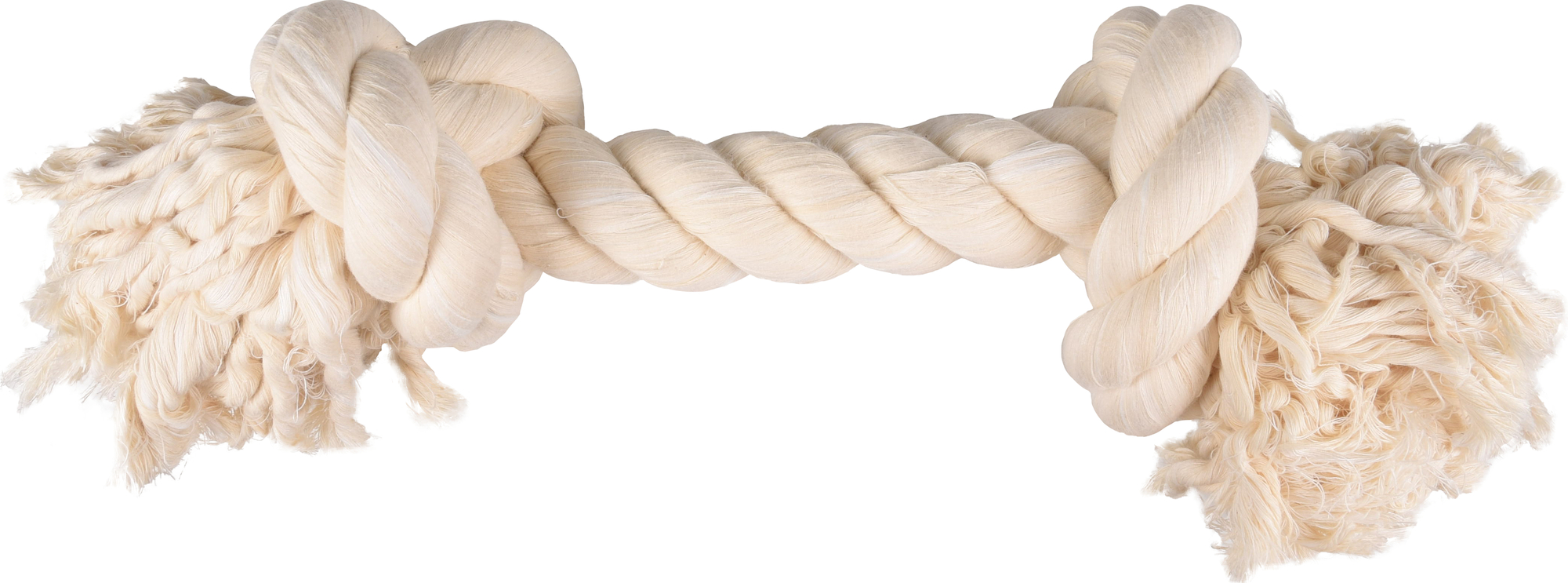 Flamingo Speelgoed Jack Touw met 2 knopen Wit