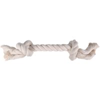 Flamingo Giocattolo Jack Cordone con 2 nodi Bianco