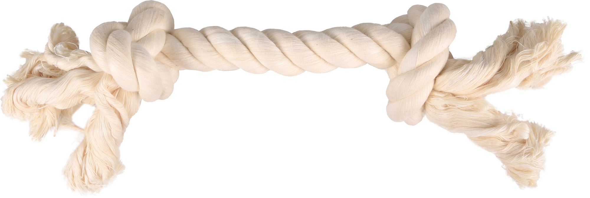 Flamingo Giocattolo Jack Cordone con 2 nodi Bianco