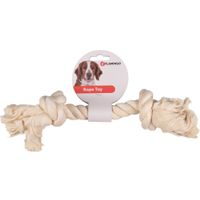 Flamingo Giocattolo Jack Cordone con 2 nodi Bianco