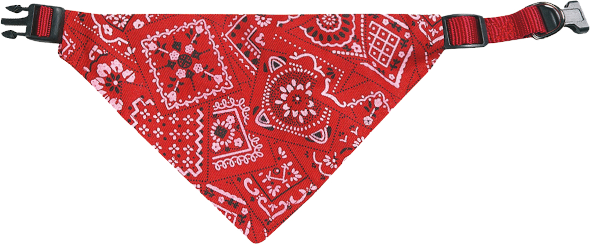 Flamingo Collar with bandana Pinto Red