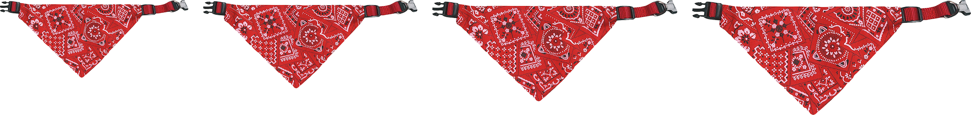 Flamingo Collar with bandana Pinto Red