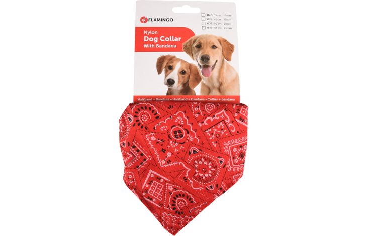 Flamingo Halsband met bandana Pinto Rood