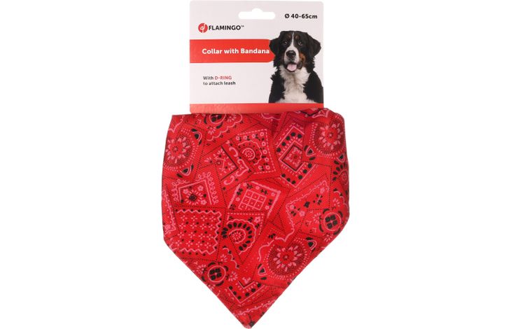 Flamingo Halsband met bandana Pinto Rood