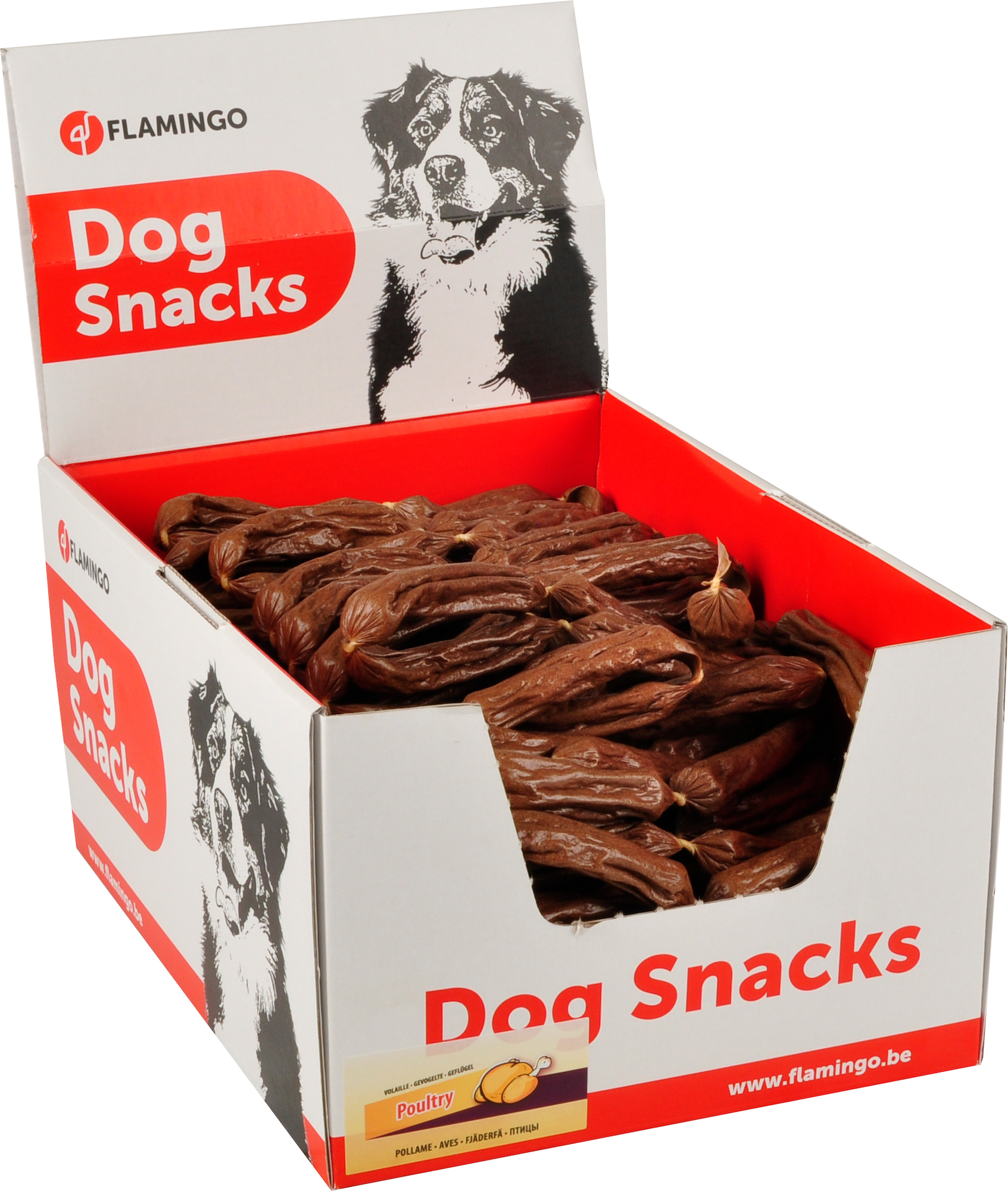 Flamingo Snacks Chain of sausages with chicken Brown