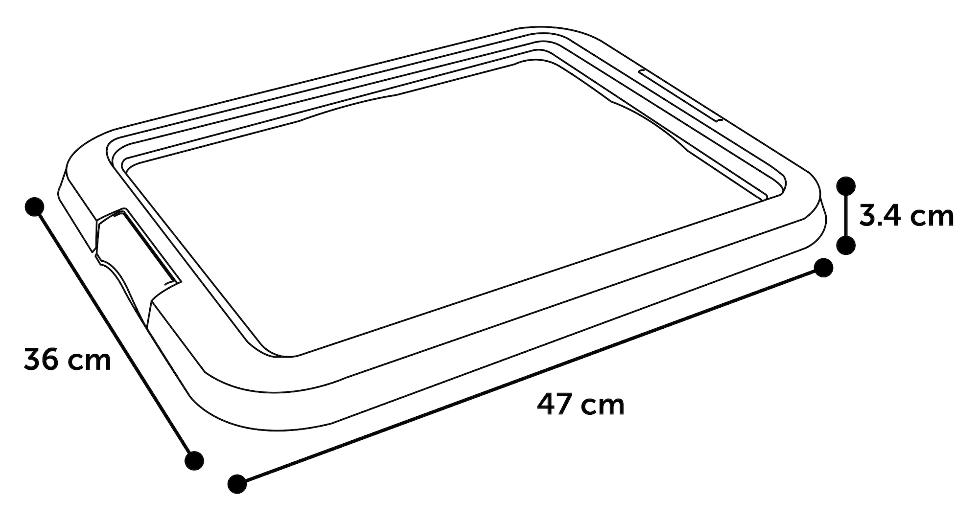 Flamingo Training pad holder Fifi Grey