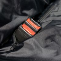 Flamingo Car seat cover Coda Can be split in two (for in the car) with headrest attachment Back seat Black