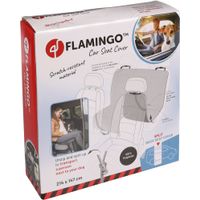 Flamingo Car seat cover Coda Can be split in two (for in the car) with headrest attachment Back seat Black