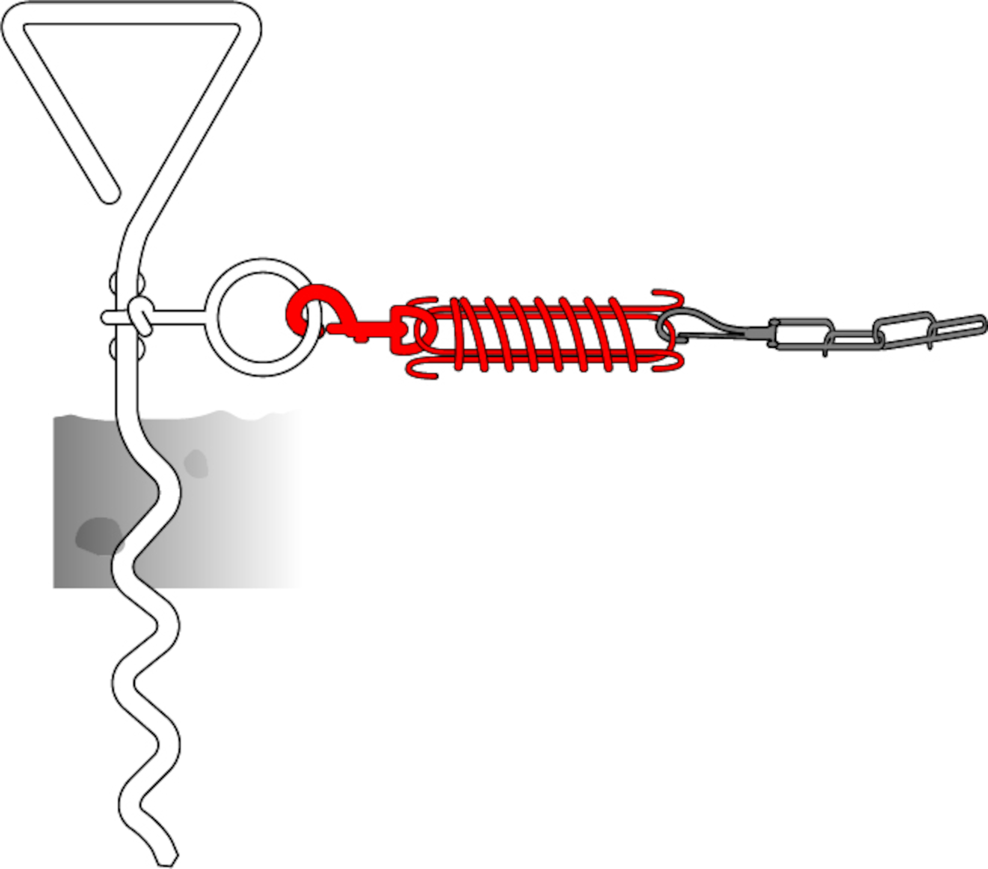 Flamingo Ressort de sécurité Jalu Argent