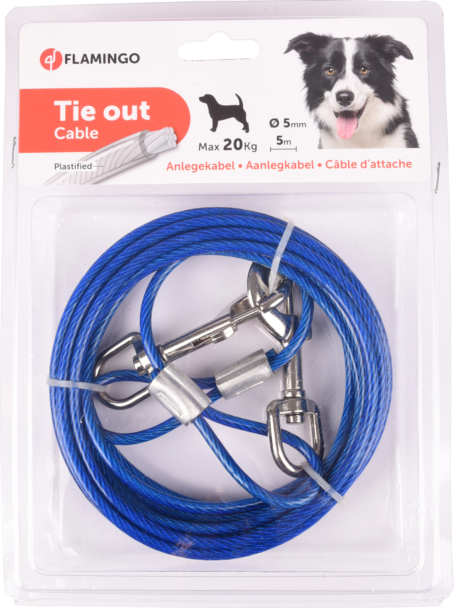 Tie out cable Blue | 506971 | Flamingo Pet Products