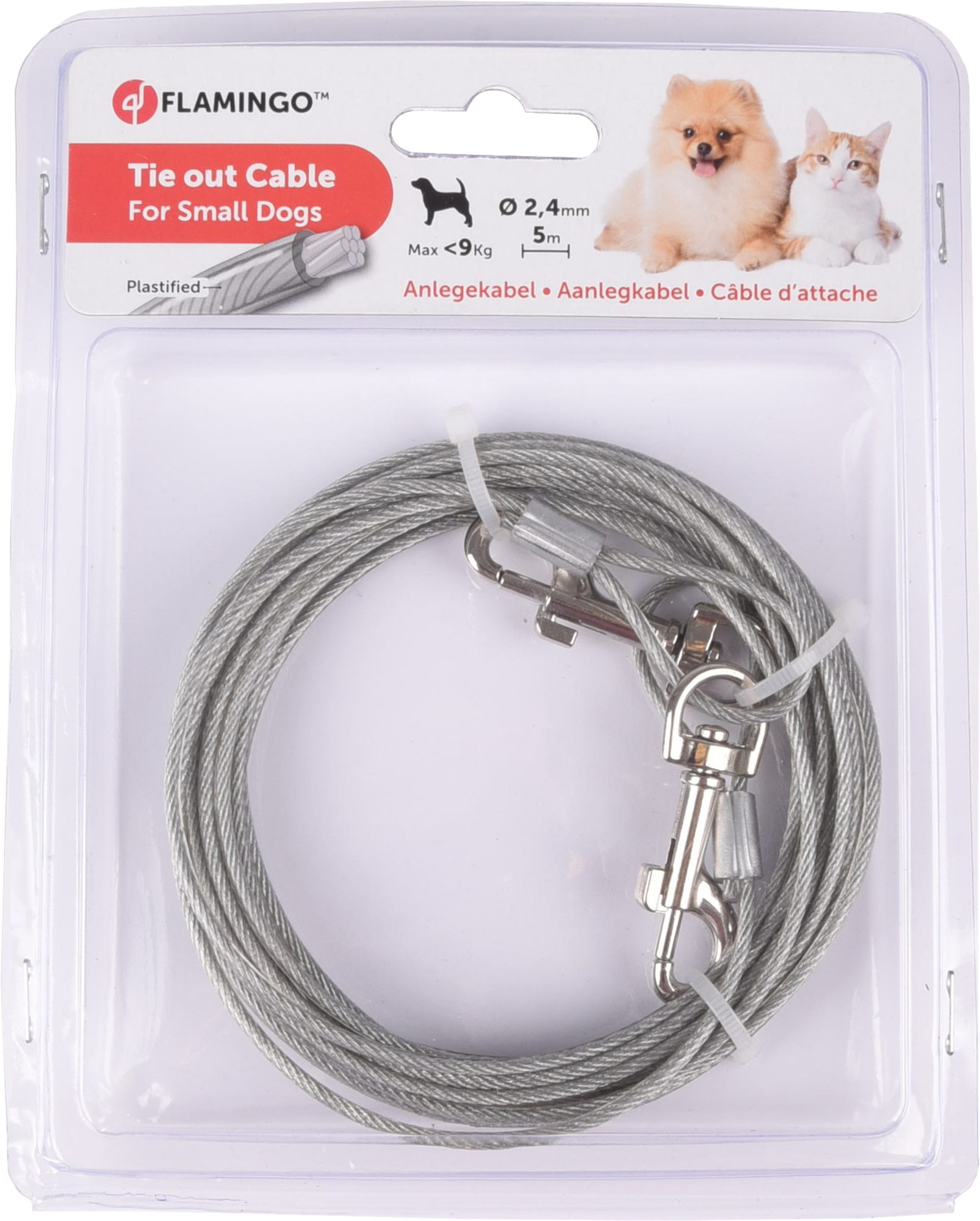 Flamingo Tie out cable White