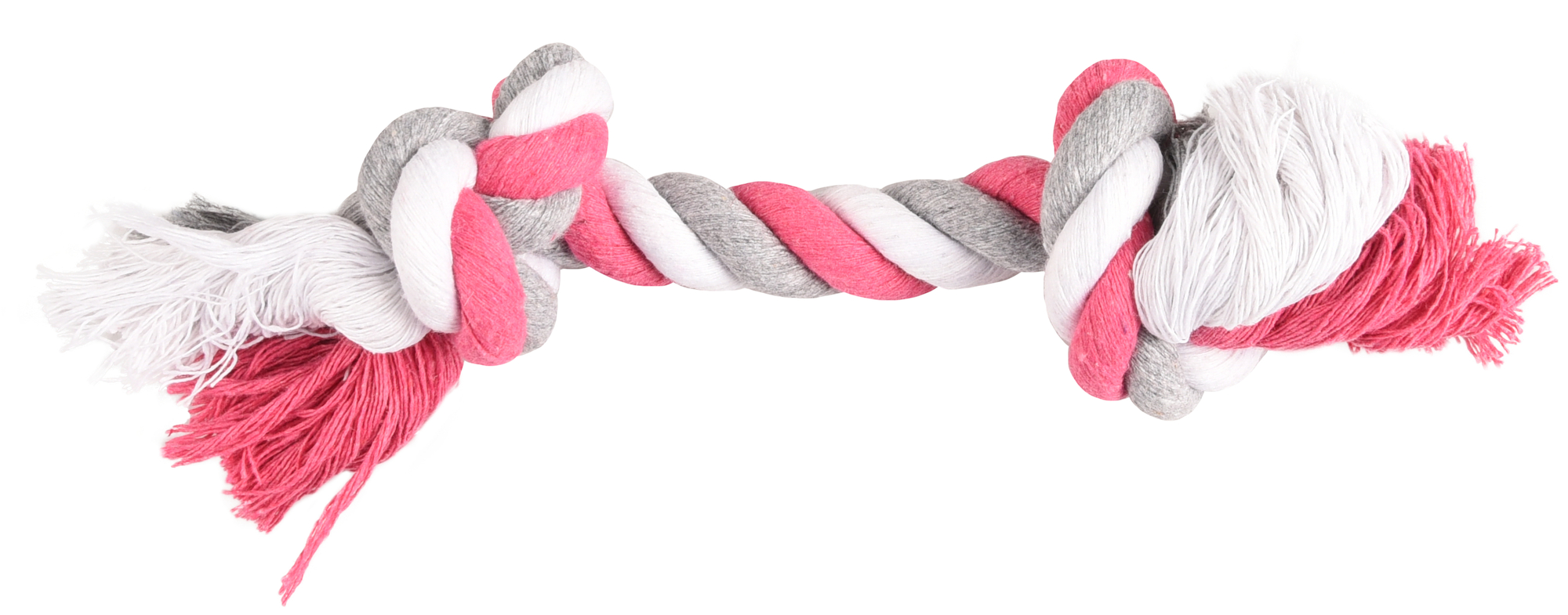 Flamingo Spielzeug Jim Schnur mit 2 Knoten Fuchsie