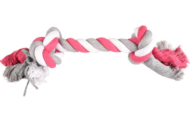 Flamingo Juguete Jim Cordón con 2 nudos Fucsia