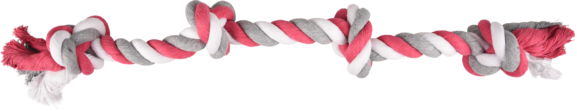 Flamingo Spielzeug Jim Schnur mit 4 Knoten Fuchsie