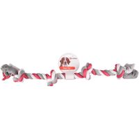 Flamingo Spielzeug Jim Schnur mit 4 Knoten Fuchsie