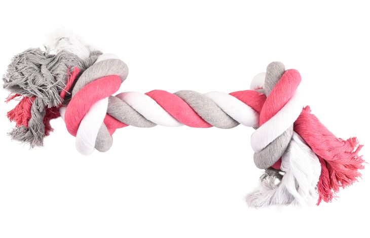 Flamingo Juguete Jim Cordón con 2 nudos Fucsia